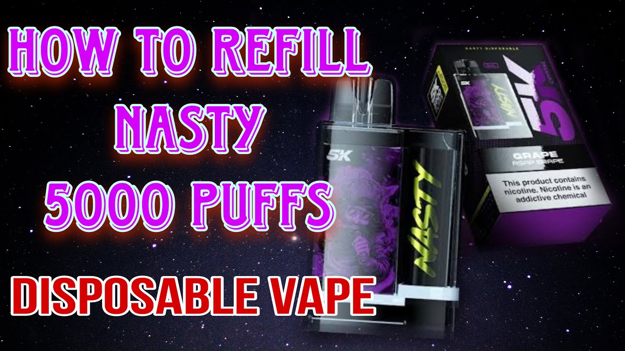 How to refill Nasty 5000 puffs #nasty #5000puffs #howtorefill
