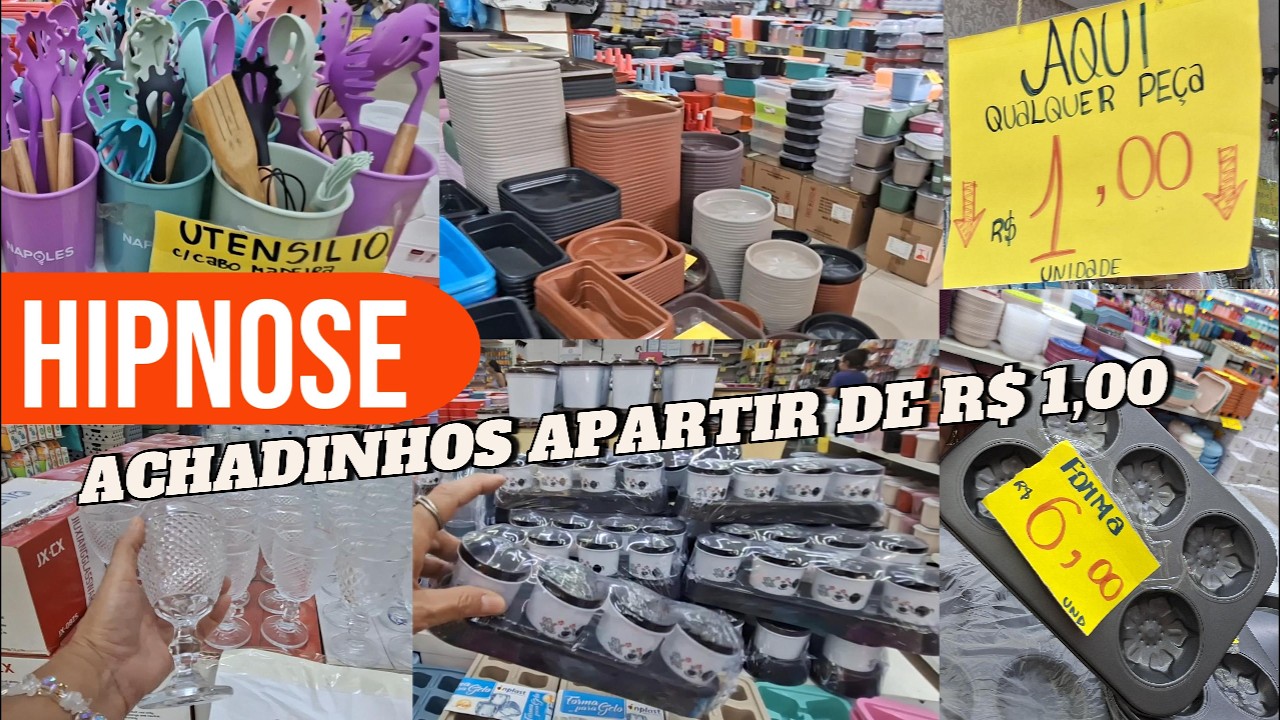 ACHADINHOS APARTIR DE R$ 1,00 - LOJA HIPNOSE - VÁRIOS UTENSÍLIOS NA PROMOÇAO