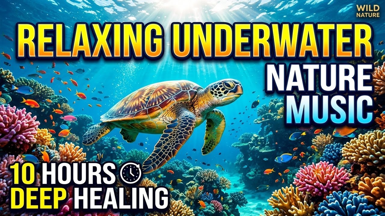 Calm Ocean Night 🌌 • Relaxation Music for Sleep 😌 • Soft Underwater Serenity 🌙