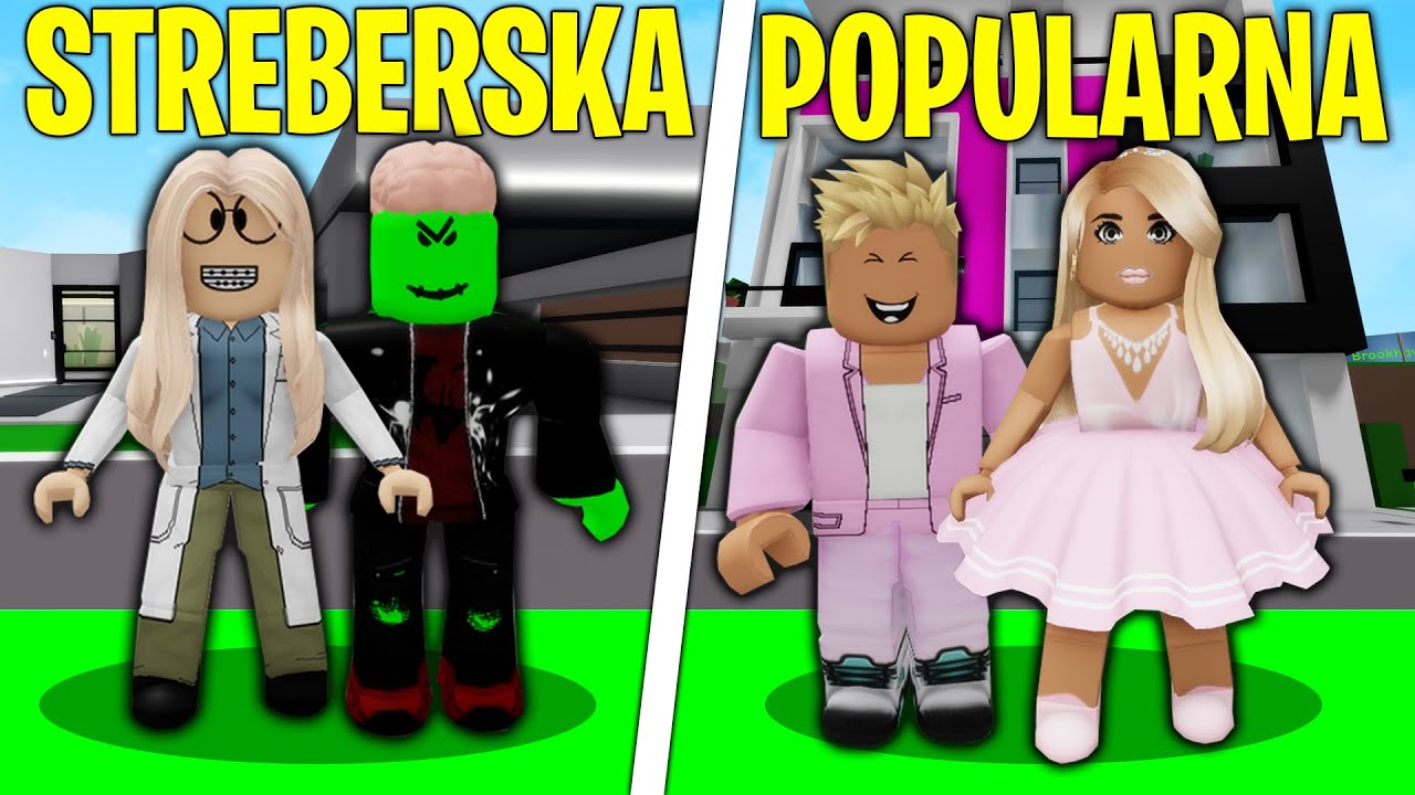 POPULARNA vs STREBERSKA PORODICA U BROOKHAVENU! Roblox RP