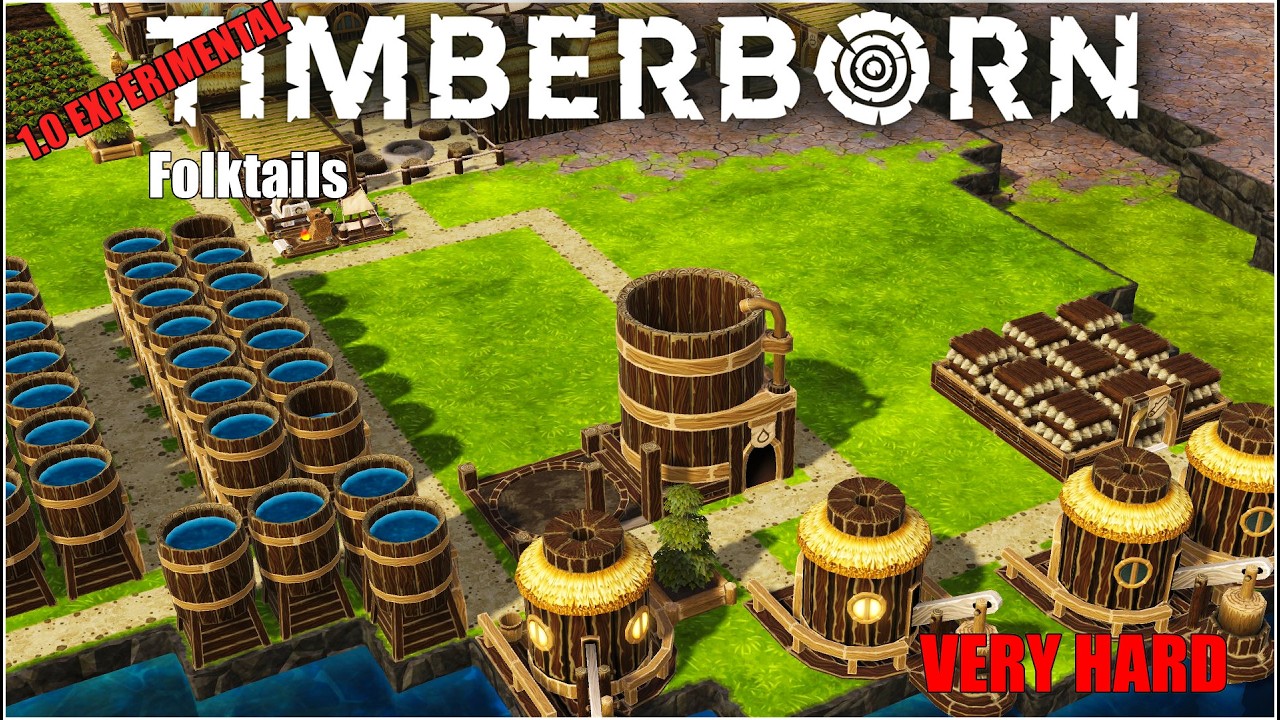 Timberborn 1.0 Experimental — Medium Water Tank A Peak Of Technology For Now | EP3