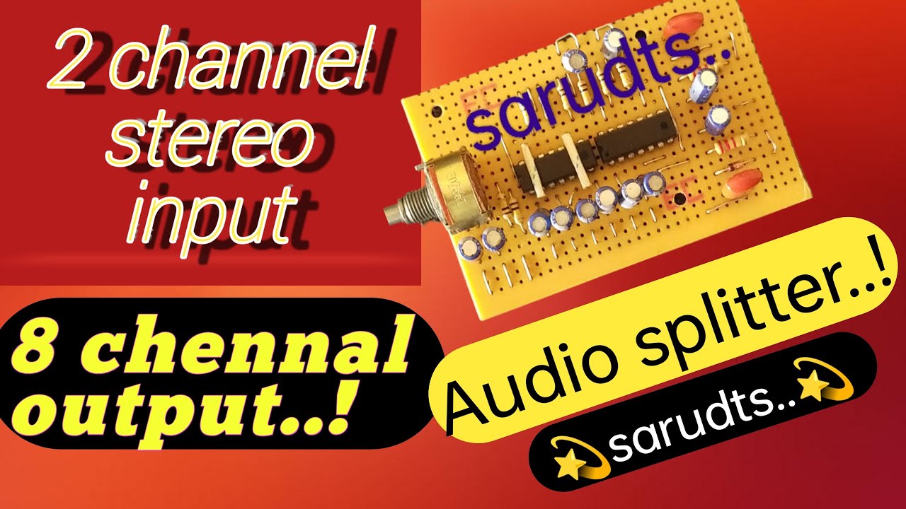 2 chennal input 8 chennal output splitter board