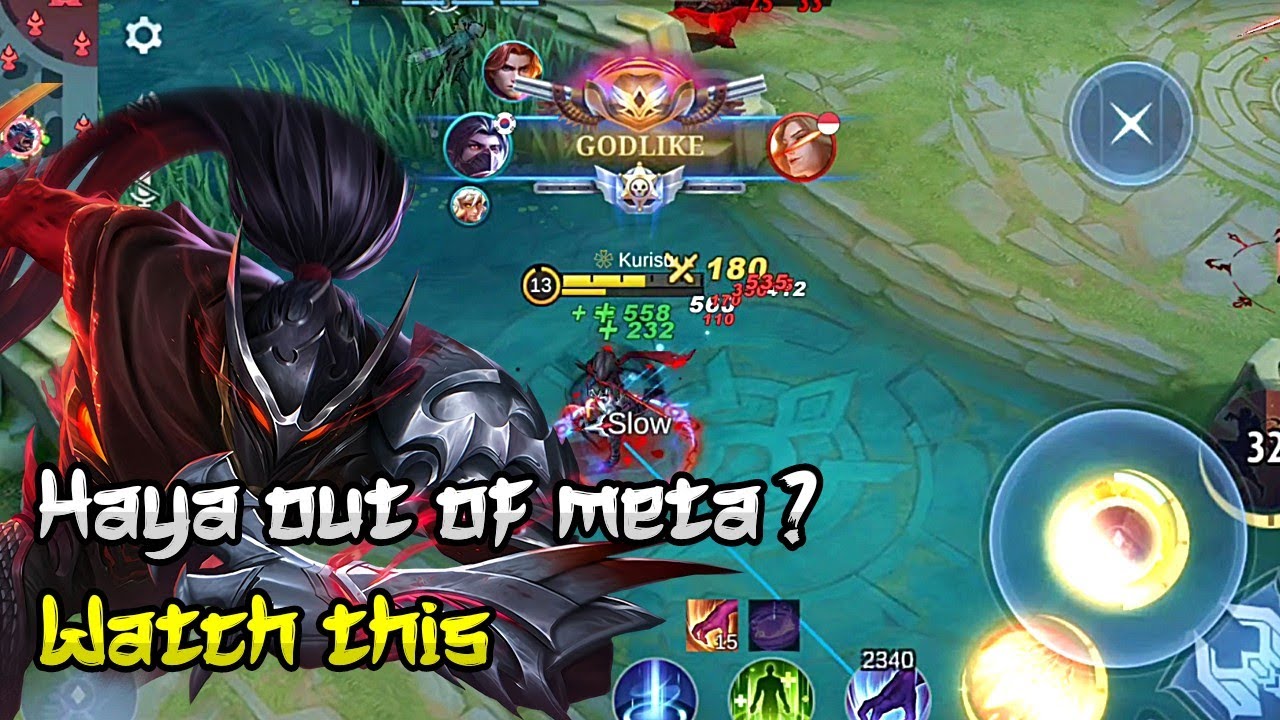 HAYABUSA VS META HEROES, WHO'S STRONGER? | HAYA EPIC SKIN GAMEPLAY  - MLBB