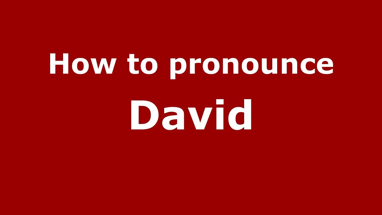 How to pronounce David (Russian/Russia) - PronounceNames.com