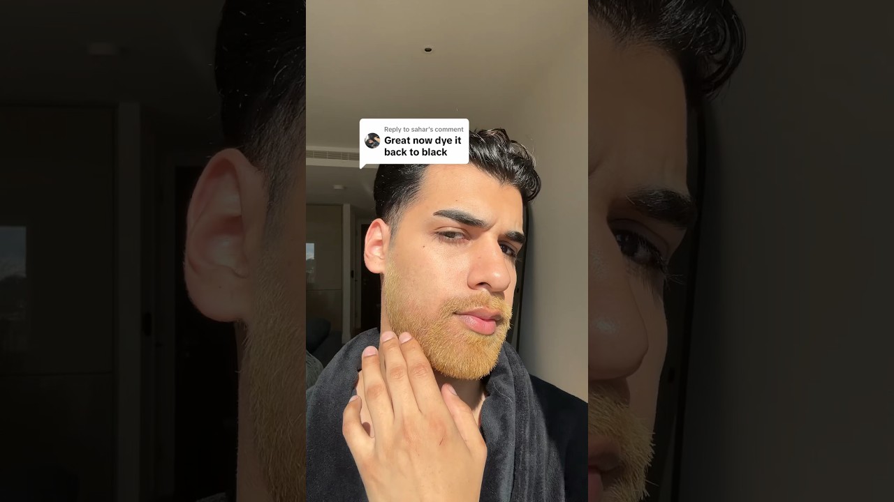 Dying my beard black! #mensgrooming