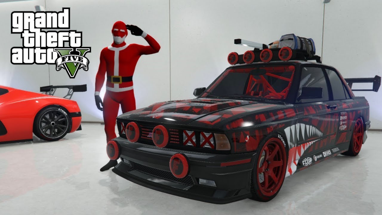 GTA V - EEN BMW RALLY AUTO EN NIEUWE KERST KLEREN IN GTA!