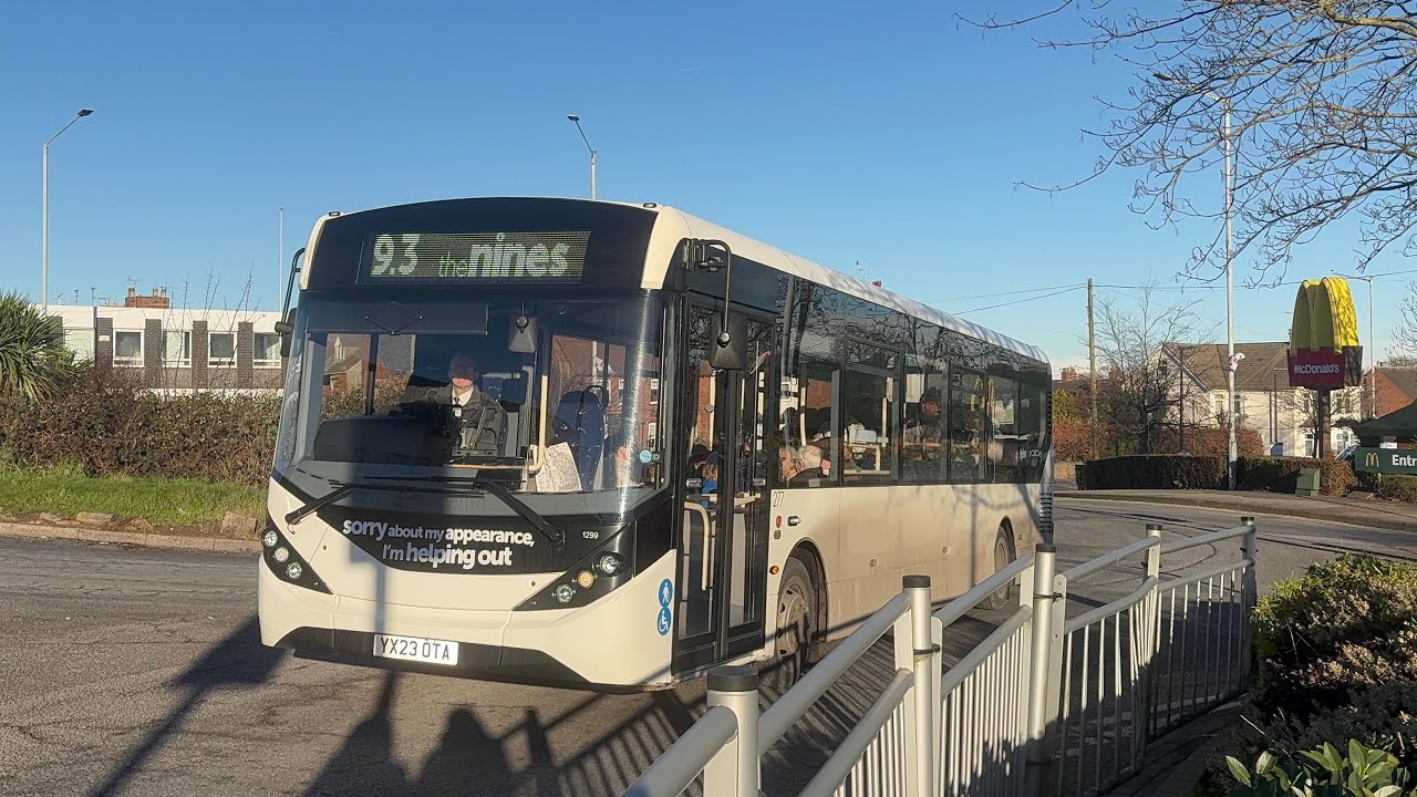 Short ride from Sutton bus Station to Mansfield bus station on YX23 OTA - 277