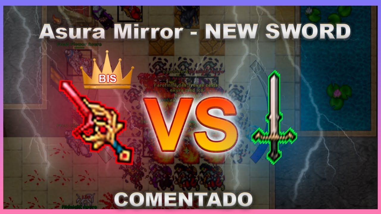 Tibia Elite Knight 606(400+) Asura Mirror New sword Bis hunt soloComentada 8.2kk/hr150%Profit450k/h.