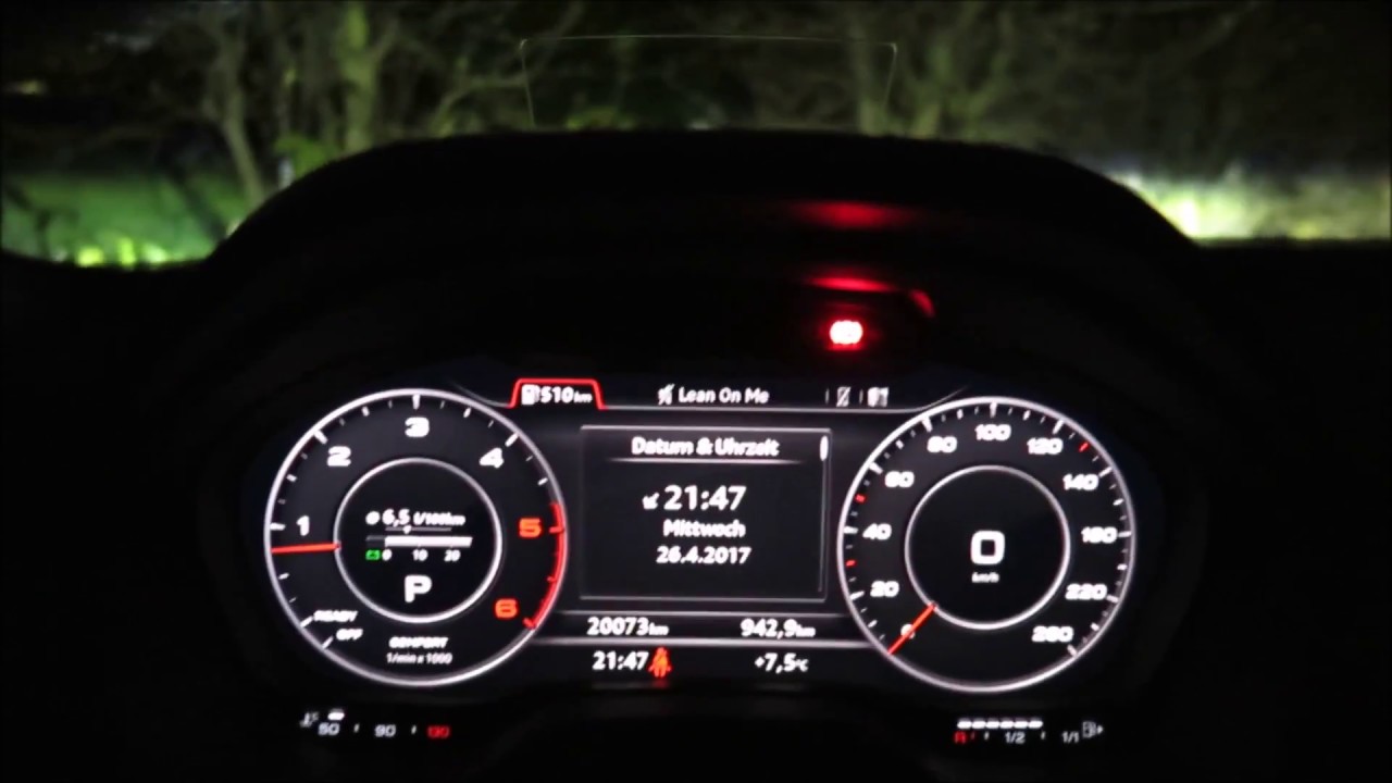 Audi Q2 bei Nacht - Innen und Außenbeleuchtung (2017)