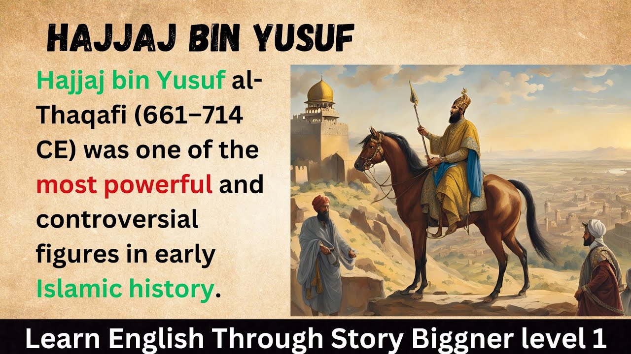 History of  Hajjaj bin Yusuf IN English | Improve Your English | beginner Level 1