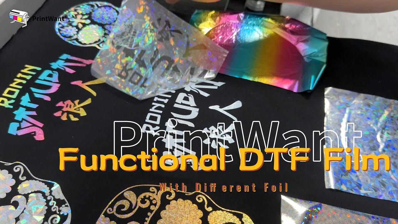 Some New Foil Match With Functional DTF Film.