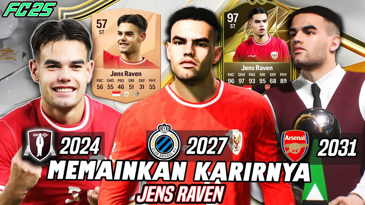 Memainkan Karirnya Jens Raven Dan Bawa Dia Memenangkan Ballon D'or - FC 25 Indonesia