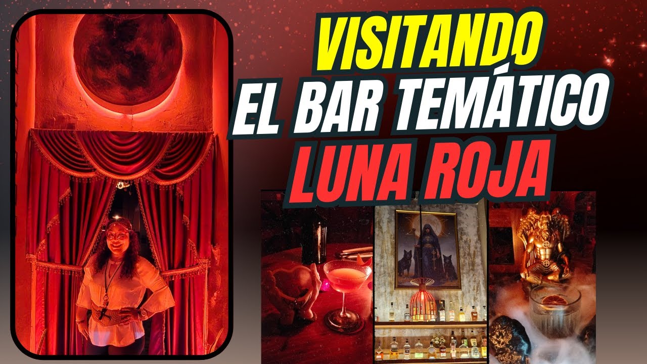 “Visité el BAR TEMÁTICO LUNA ROJA 🔮🍸 | Cócteles mágicos  y mucho más”
