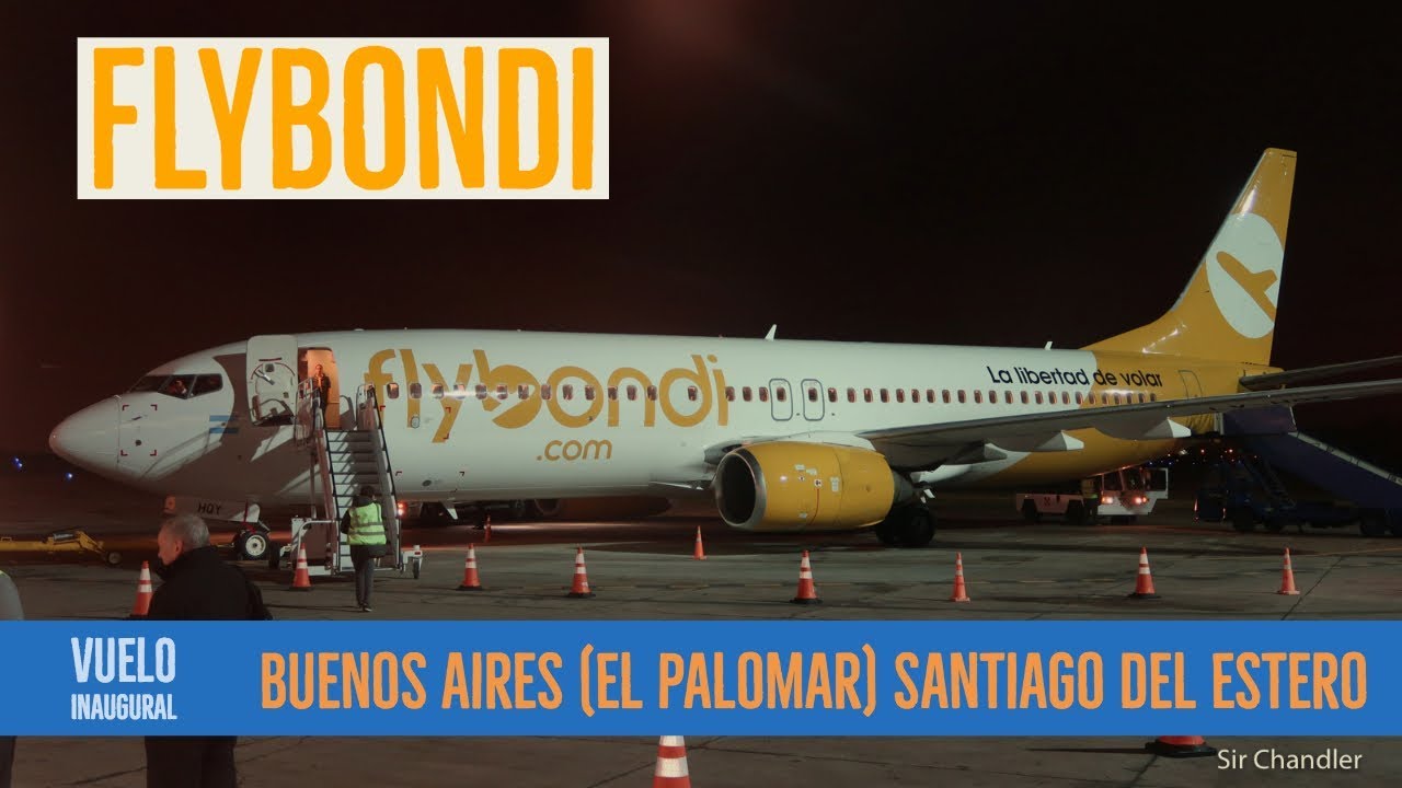 Flybondi: vuelo El Palomar Santiago del Estero
