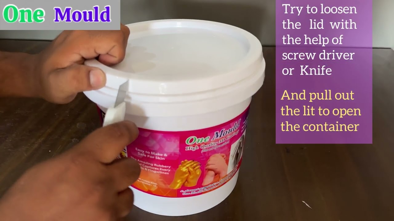 One Mould Hand Casting Kit How to open the bucket Lid