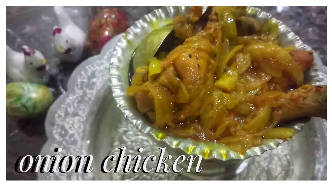 Onion chicken recipe(Kashmiri gand kakur ki recipe)by mixed flavours