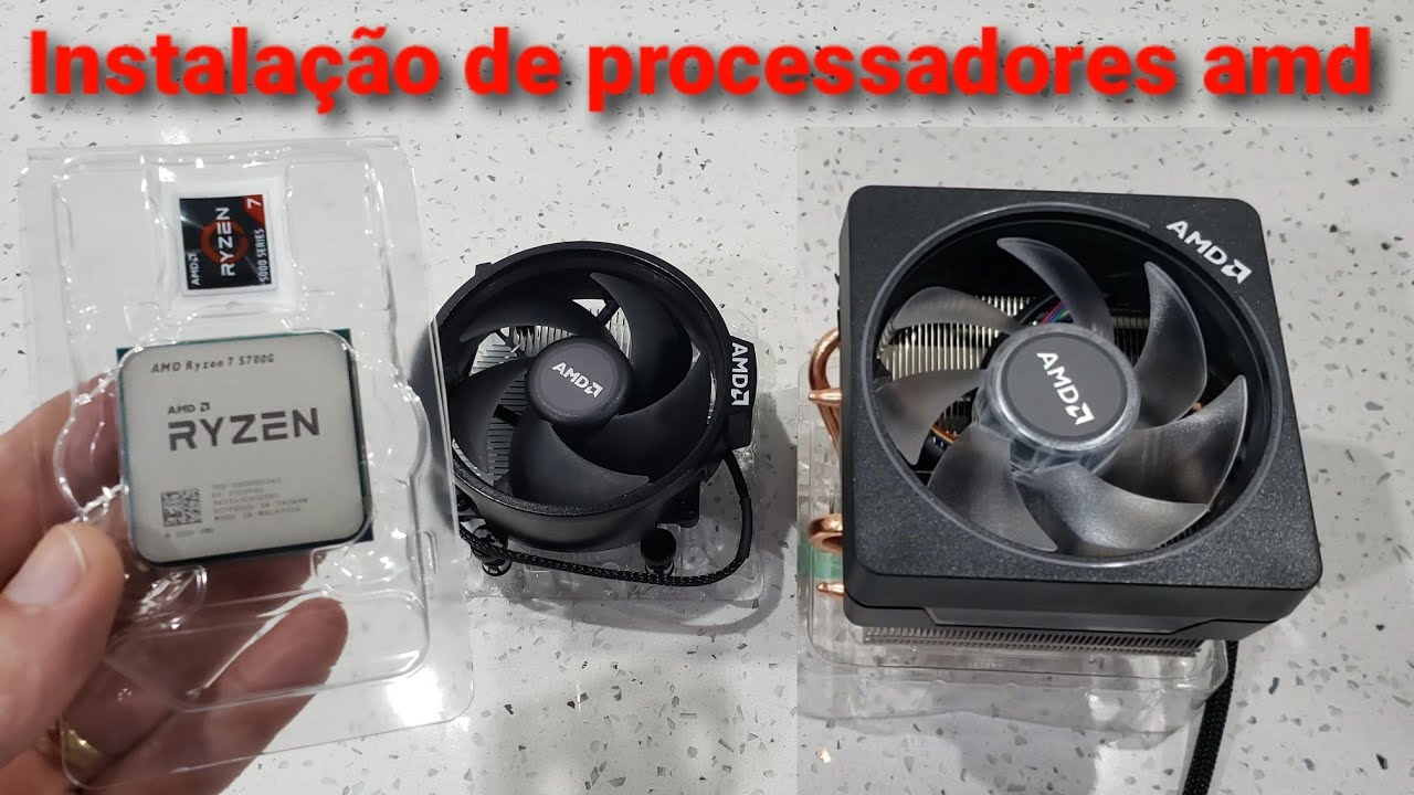 Como fazer a instalação de processadores amd ryzen e a instalação dos coolers amd