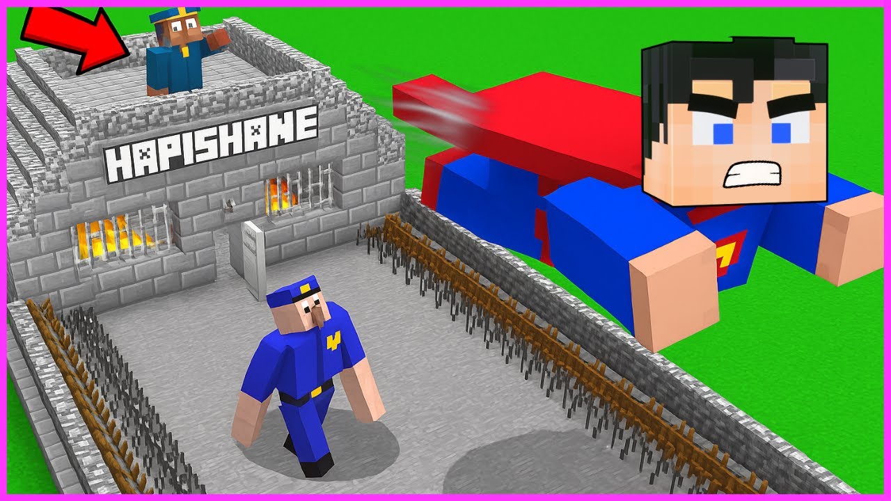 SÜPERMAN HAPİSTEN KAÇTI! 💥😱 (Minecraft)
