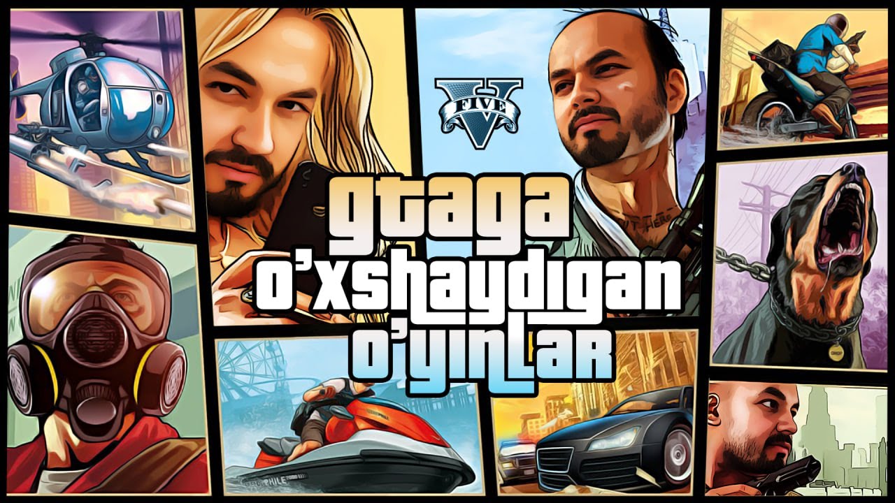 GTAga O'XSHASH TOP O'YINLAR! @KIBERUZ x @farizabduraimov