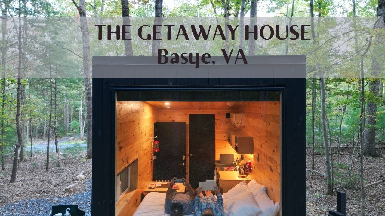 THE GETAWAY house experience | Glamping Vlog | Tiny Cozy Cabin | Instagramable Stay| Basye, Virginia