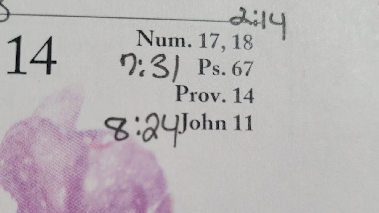 3.14.2026 Bible in a year