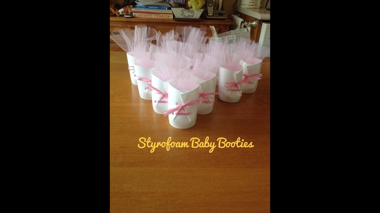 Baby Shower On A Budget Mini Series | Styrofoam Baby Booties