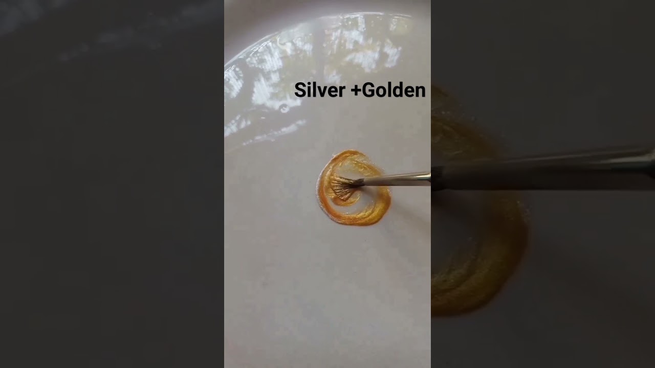 Mix! Mix! Mix! Colour mix Silver +Golden colour mixed.