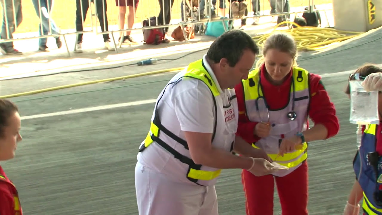Poste de secours de la coupe de France BMX