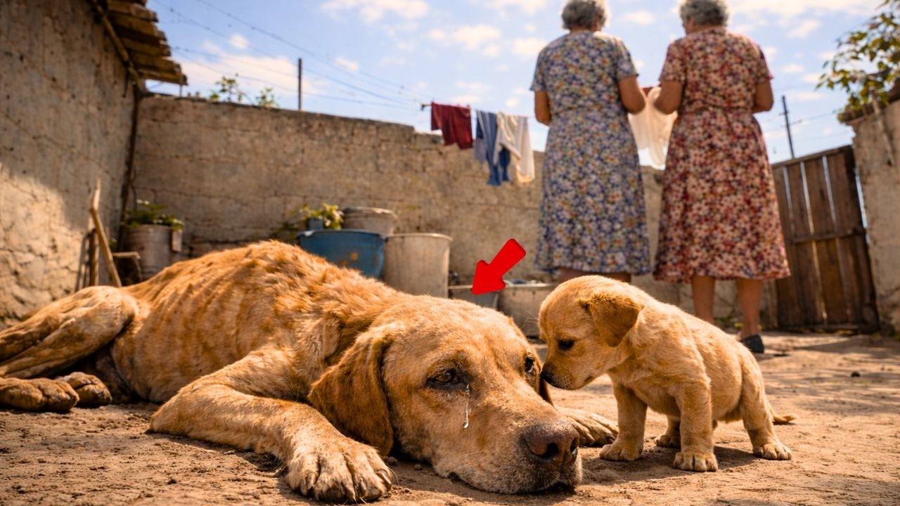 😡💔 “Abandonada y sufriendo… a nadie le importó hasta que su cachorro hizo esto”