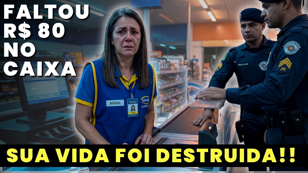 Trabalhou dez anos no mesmo supermercado. Um dia faltaram R$ 80 no caixa e sua vida foi destruida