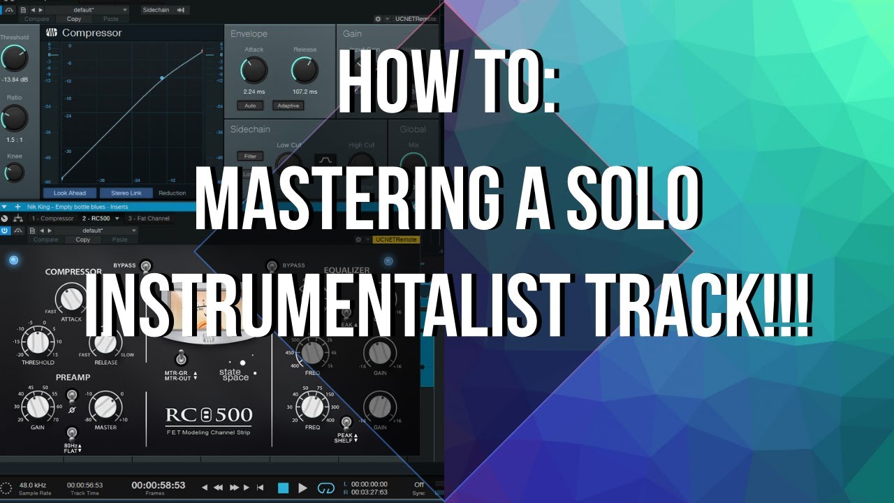 HOW TO: MASTERING a Solo Instrumentalist Track - Simple and Effective!!!