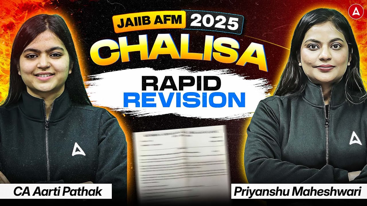 JAIIB AFM 2025 Preparation | JAIIB AFM Chalisa Rapid Revision | Priyanshu Maheshwari