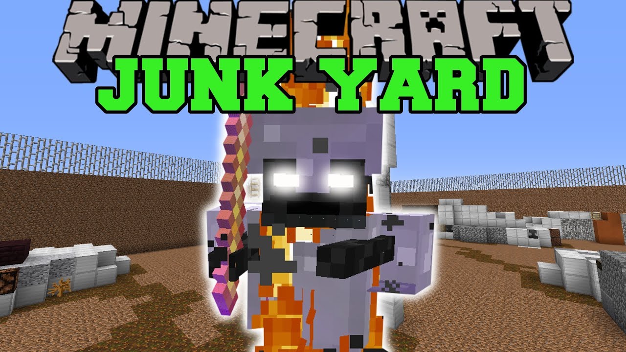 Minecraft: JUNK YARD KING (FIND A WAY TO DESTROY THE KING!) Mini-Game