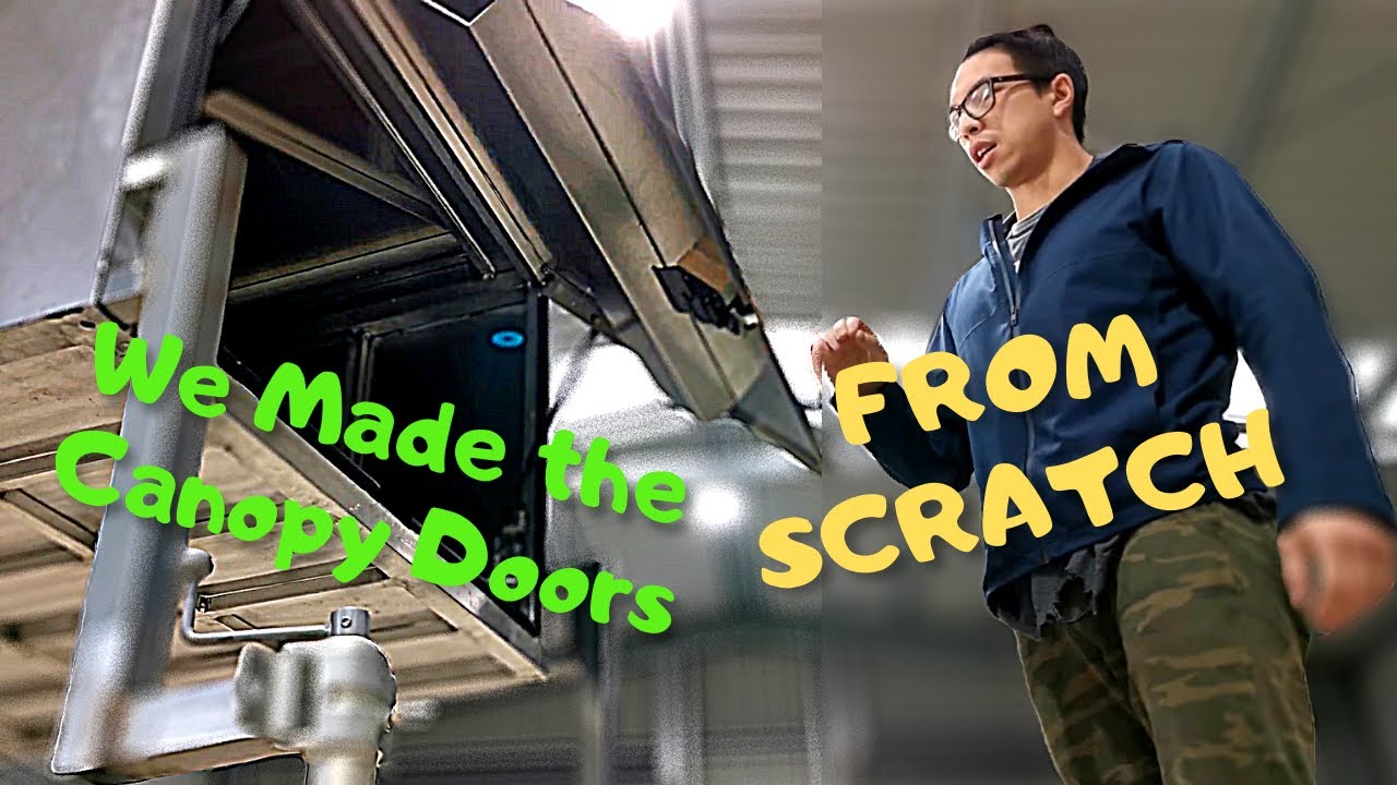 DIY Camper DOORS - DIY 4x4 canopy Ep V