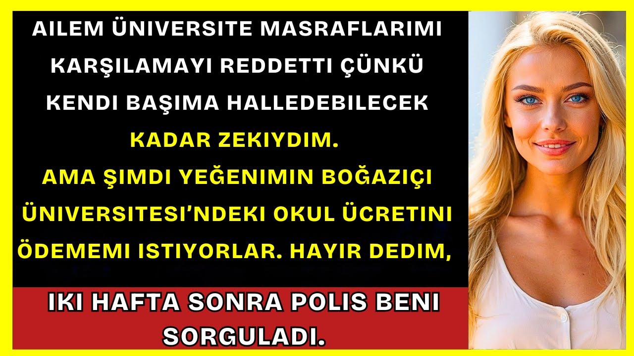 Ailem Üniversitemi Ödemedi, Çünkü Zekiydim. Şimdi Yardım İstemek İçin Geri Döndüler...