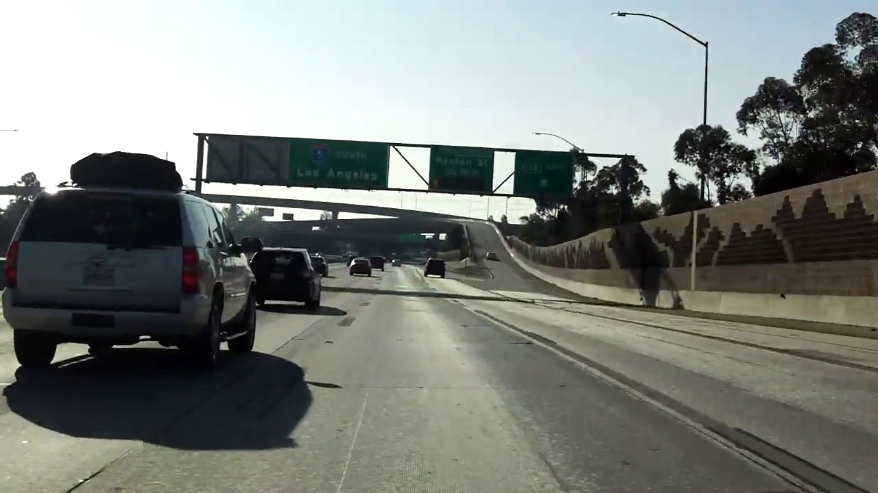 Golden State Freeway (Interstate 5 Exits 158 to 154) southbound