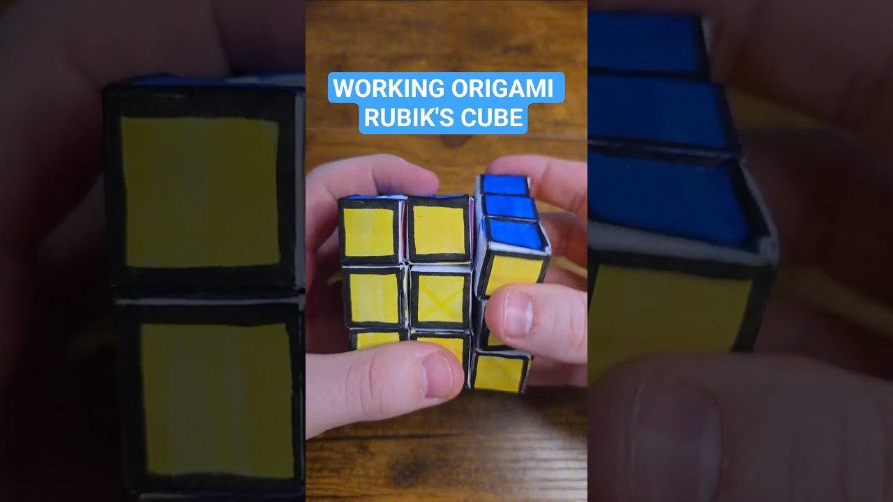 Origami Rubik's Cube IT WORKS!