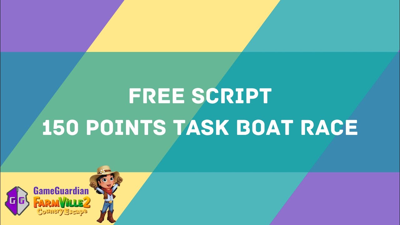 Free Script 150 Points Boat Race Tasks - Farmville 2 Country Escape