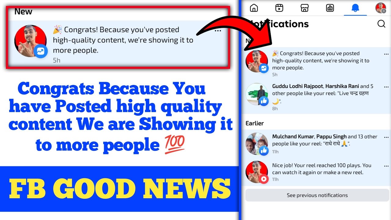 Congrats Because You have Posted high quality content We are Showing it to more people 💯