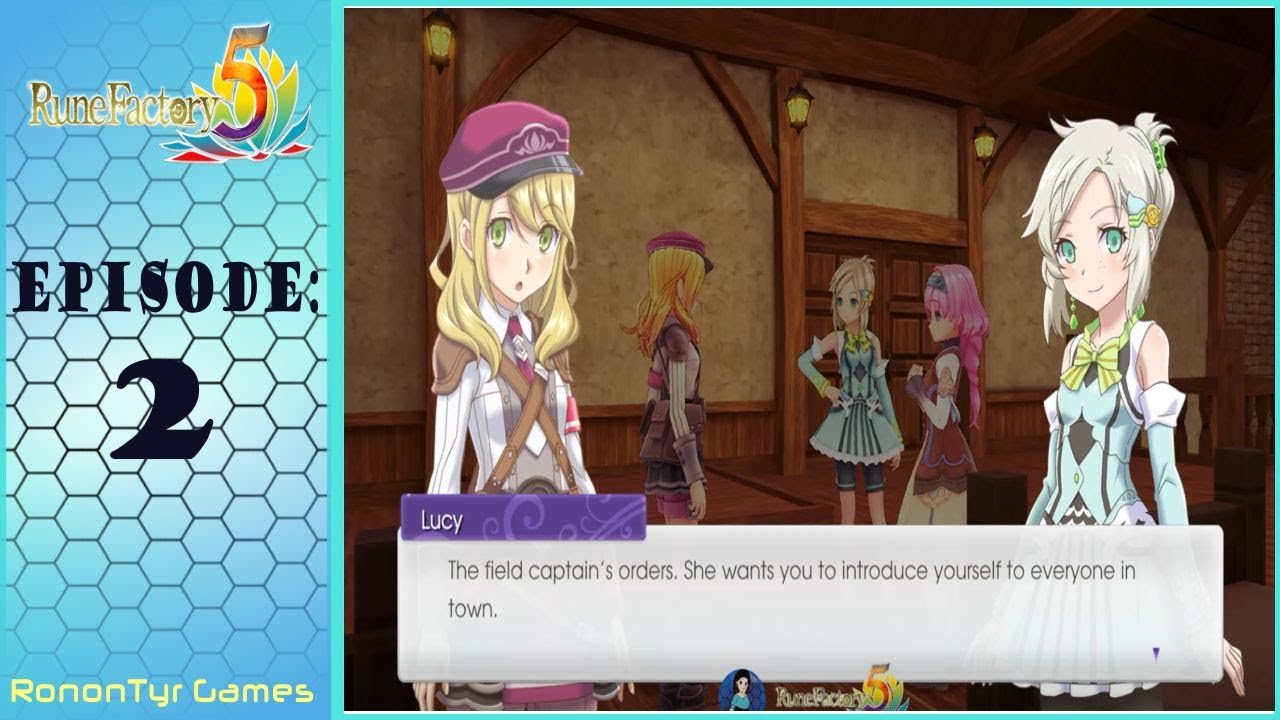 Let's Play! Rune Factory 5. Episode 2 - Meet the Townsfolk!