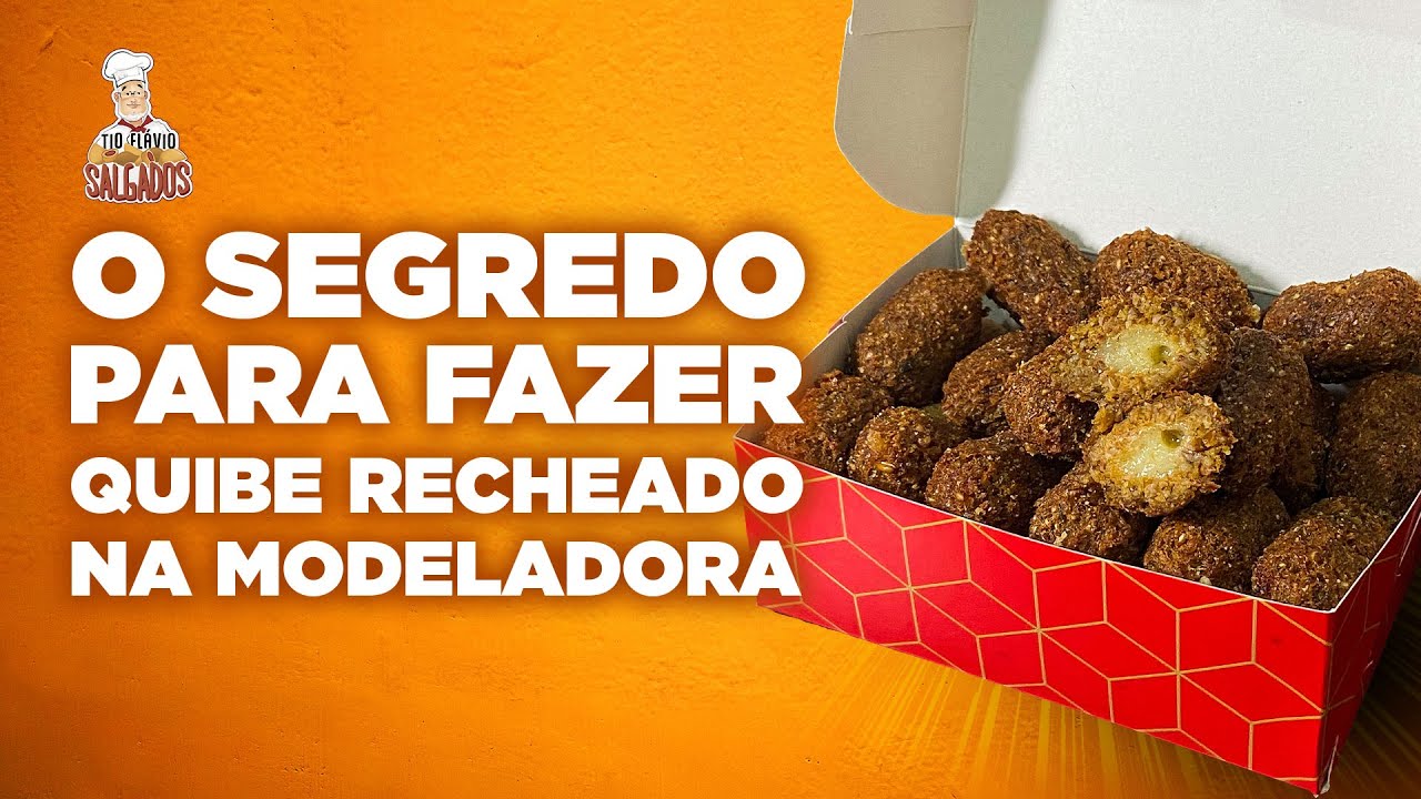 Receita de QUIBE RECHEADO na modeladora de salgados Consultomaq Maqturbo Max 5.5