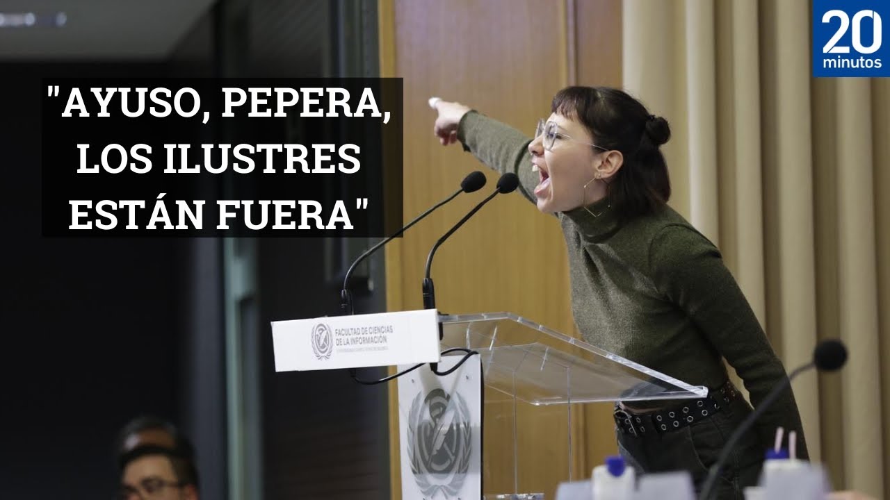 La estudiante con el premio al mejor expediente, critica a Ayuso: 
