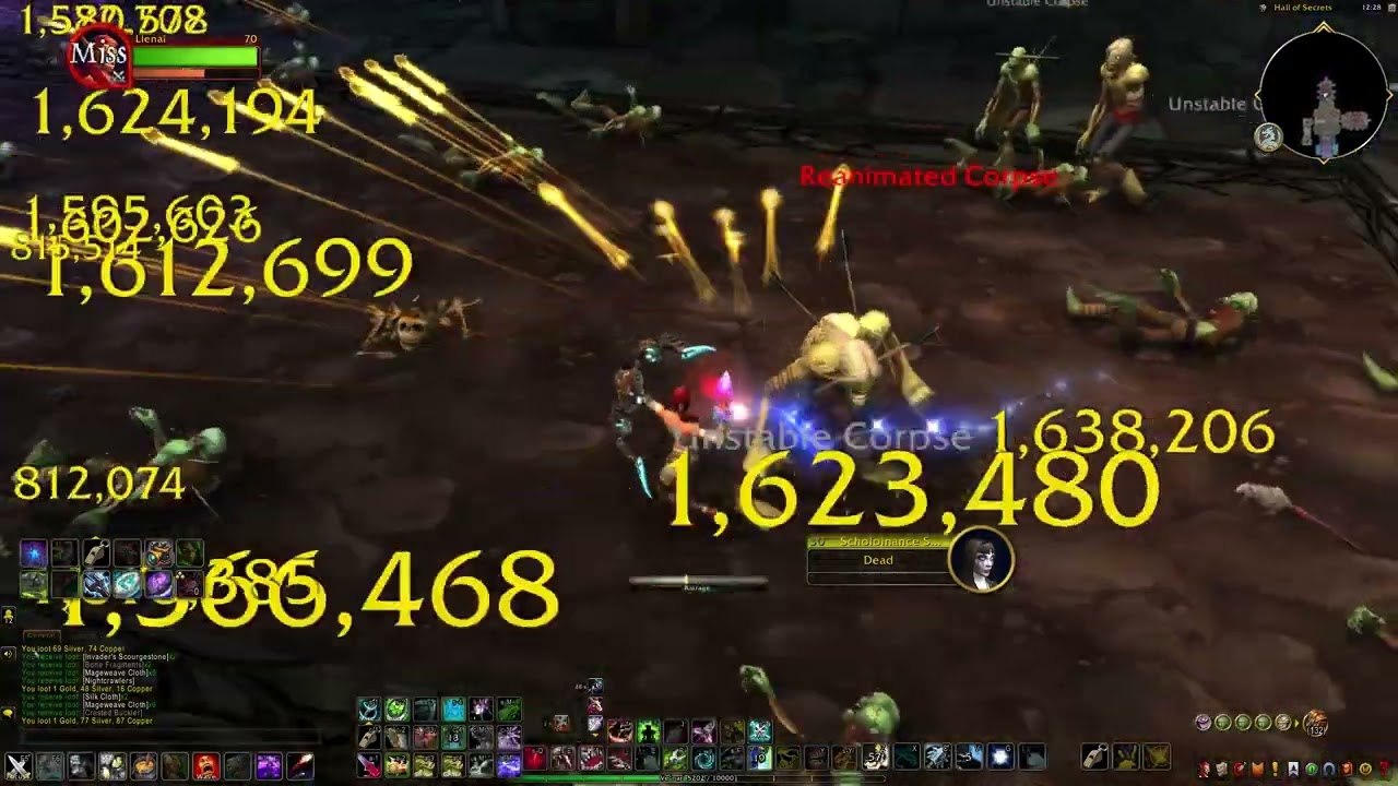 Old Scholomance speedrun 13 scourgestones (4:38 min)