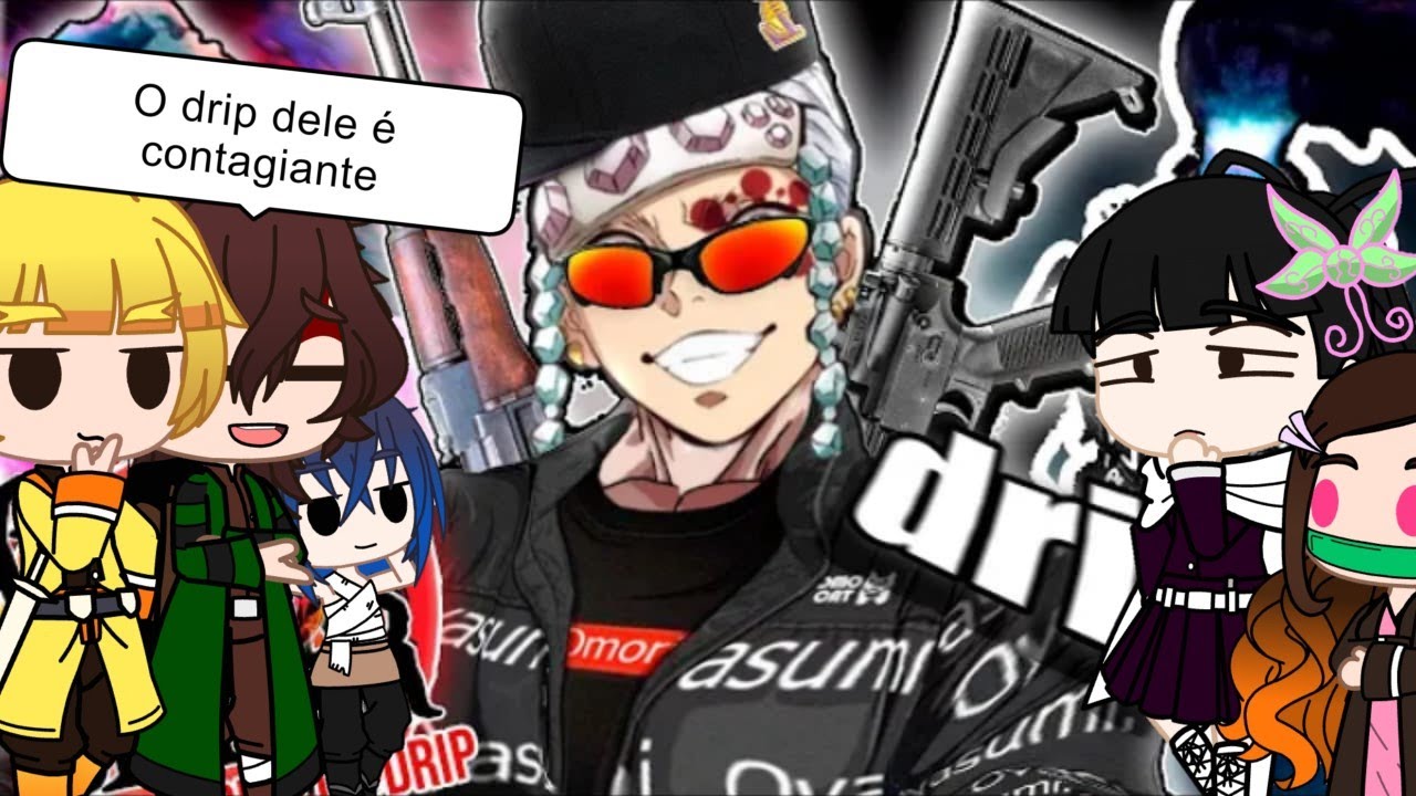 (REACT) TANJIRO E SEUS AMIGOS REAGINDO A Kimetsu no yaiba e o Distrito do drip|(Tsuki) Original GC