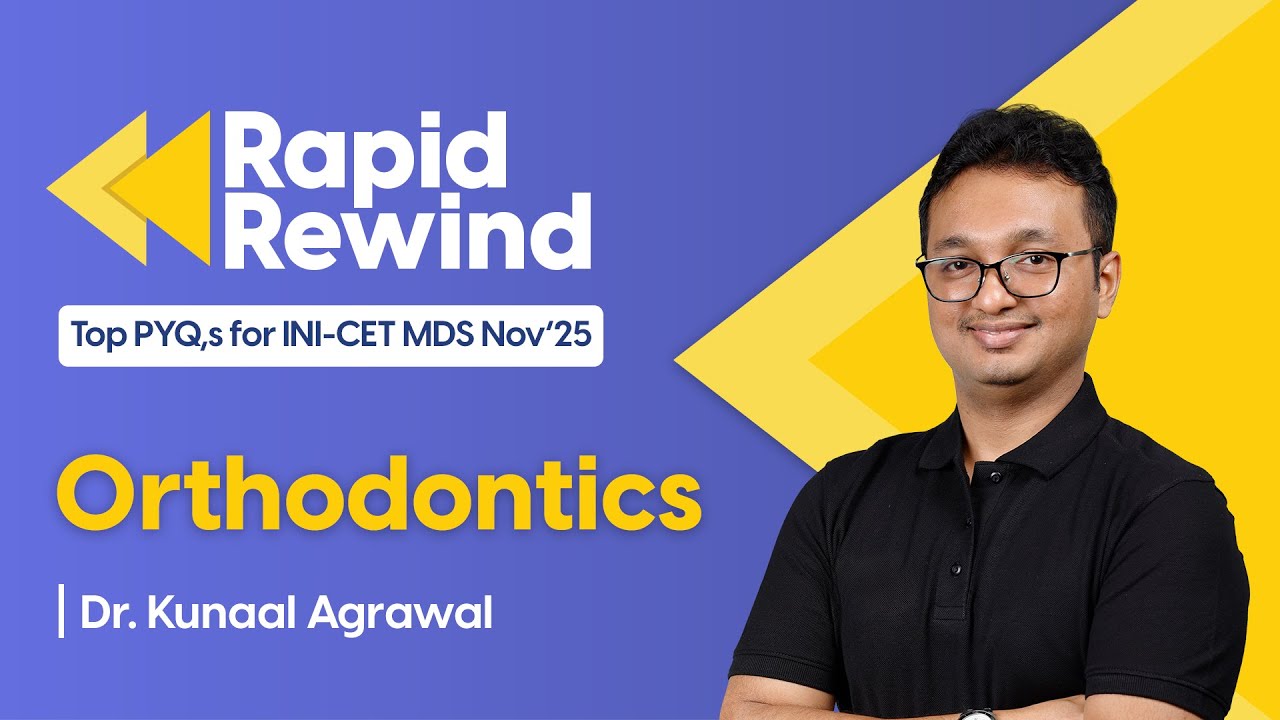 Top Orthodontics PYQs INICET MDS Nov 2025 | Most Important Questions | Dr. Kunaal Agrawal