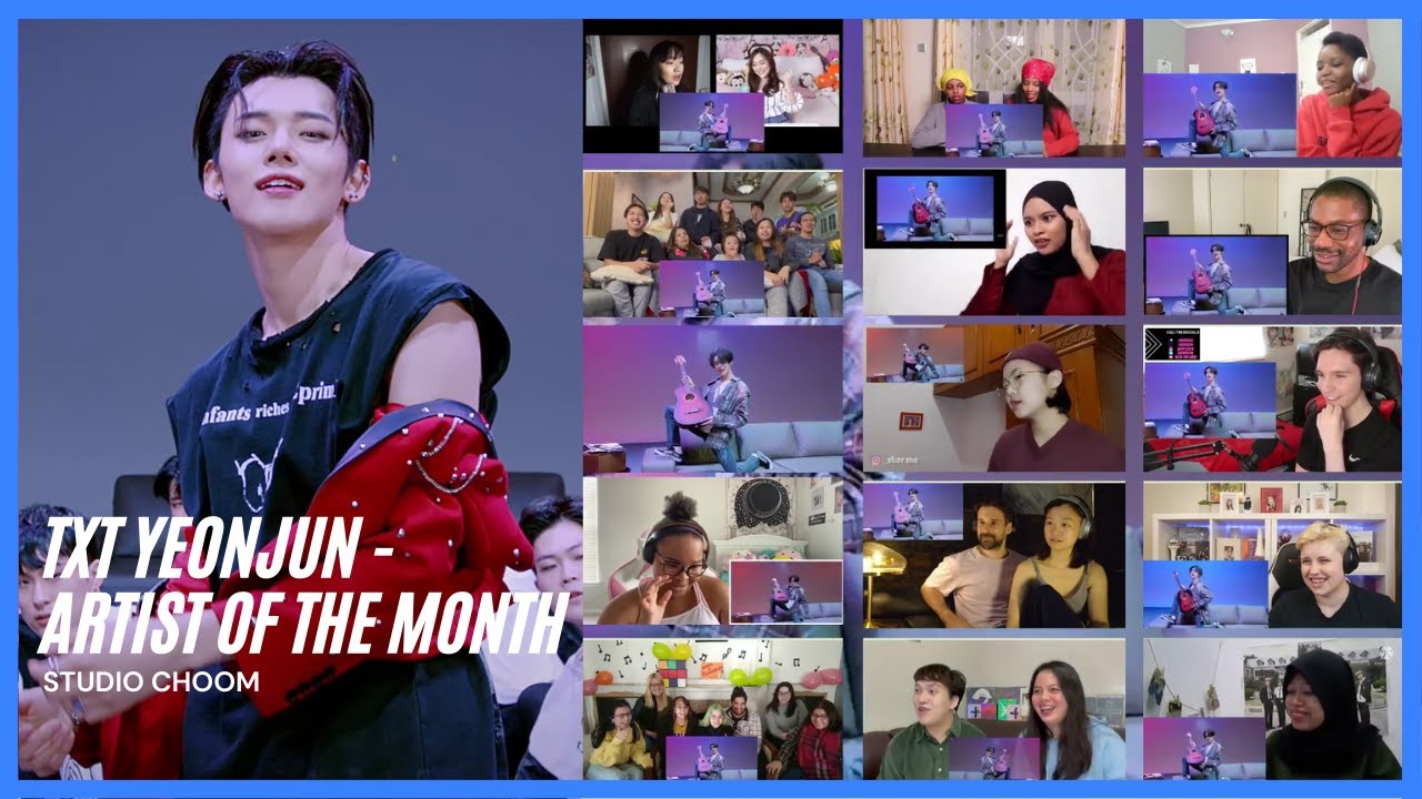 TXT Yeonjun 'Artist of the Month' Studio Choom Reaction Mashup