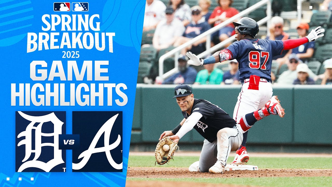 Tigers vs. Braves Spring Breakout Game Highlights (3/16/25) | MLB Highlights