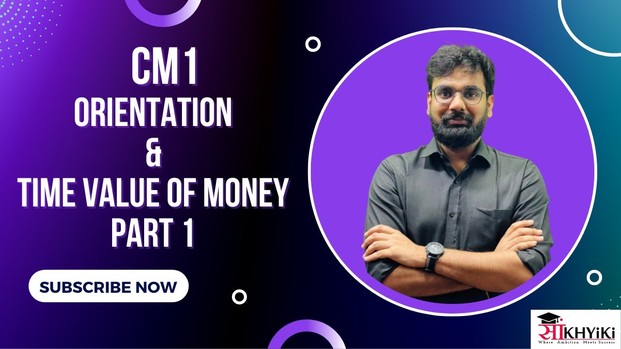 CM1 Actuarial Mathematics | Class 1 | Orientation and Time value of Money | Part 1