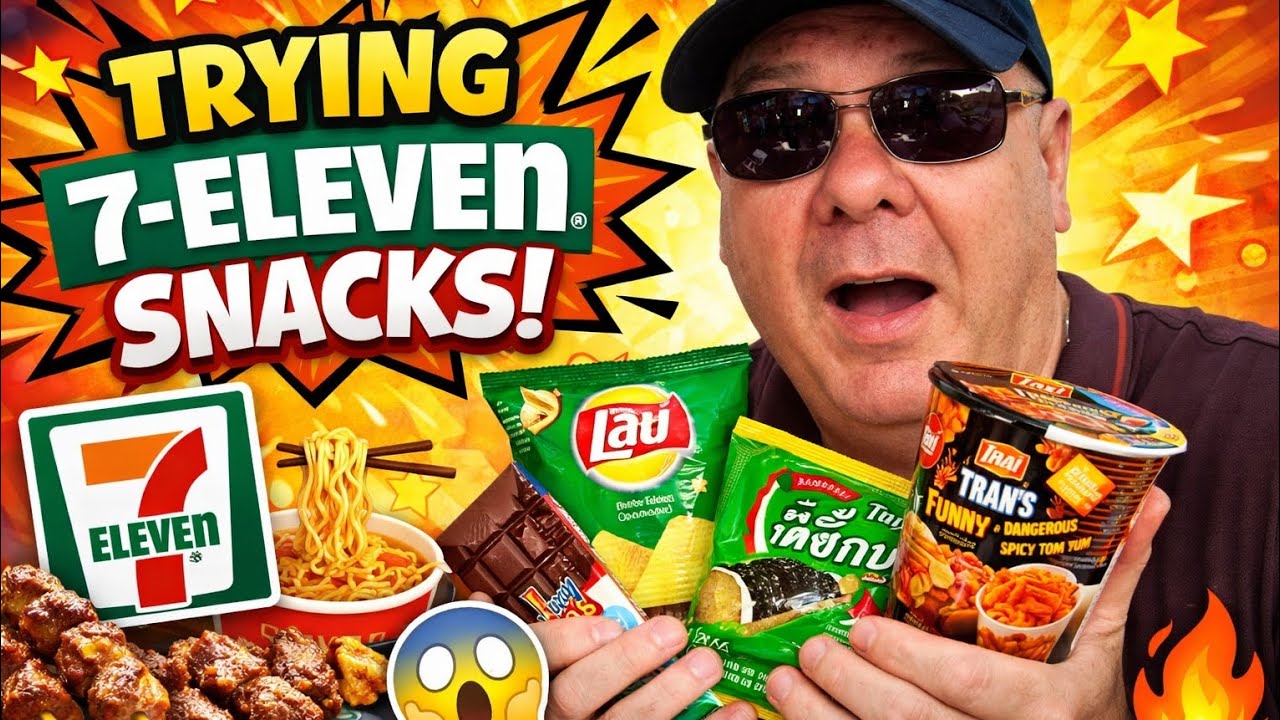 I Tried 7-Eleven Snacks in Khao Lak… Some Were a Mistake 😳