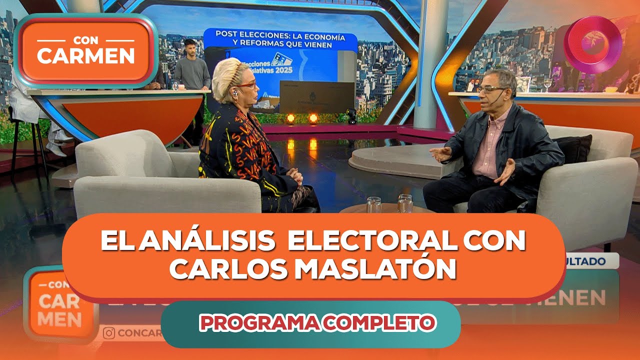 El an&aacute;lisis electoral con Carlos Maslat&oacute;n | #ConCarmen Completo - 27/10 - El Nueve